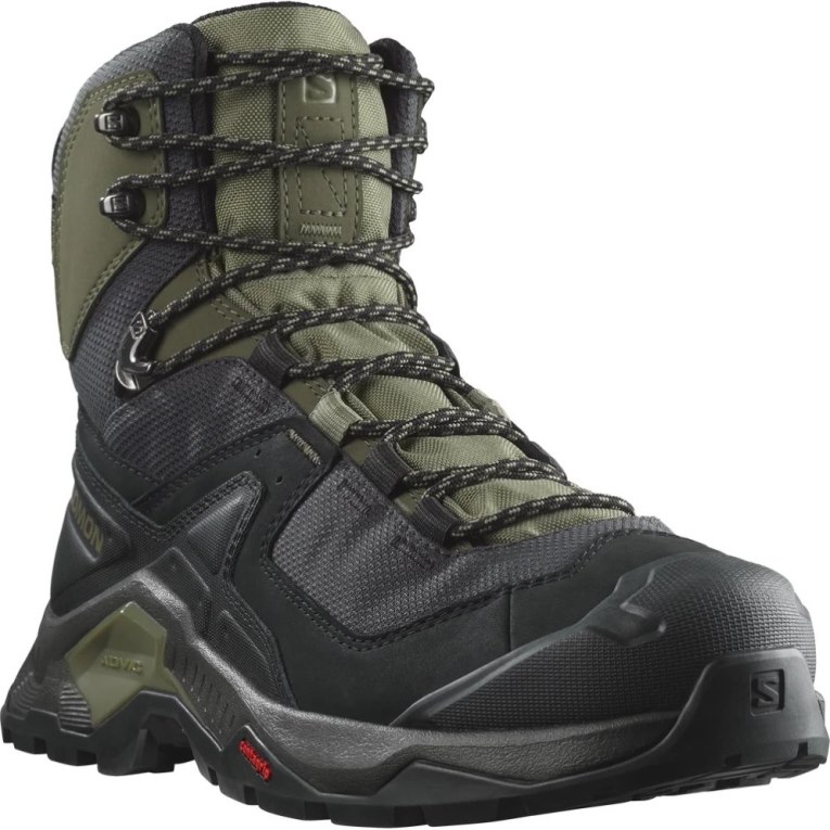 Black / Olive Salomon Quest Element GTX Men's Hiking Boots | PH 53789O